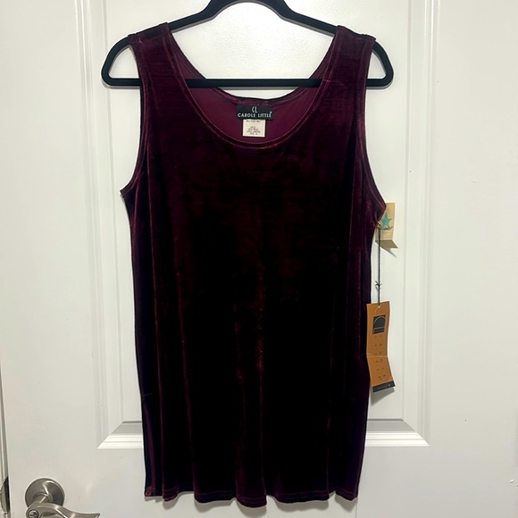 Carole Little Tops - NWT! CAROLE LITTLE Velvet Top